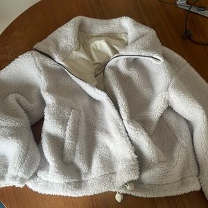 Lululemon fuzzy jacket size 10